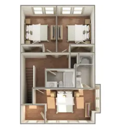 3 Bedroom Loft floor plan