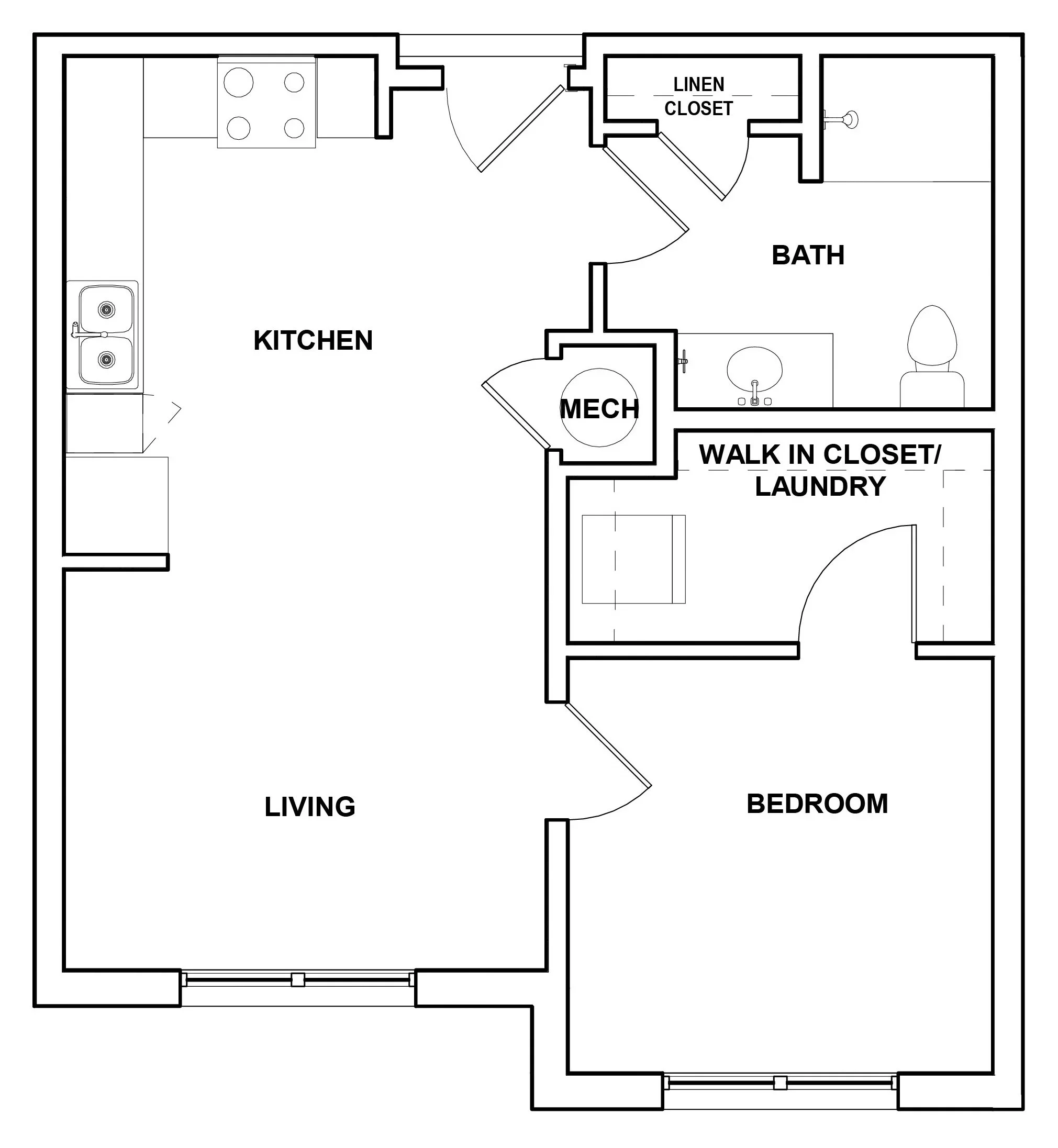 Ember floor plan, Fireclay I