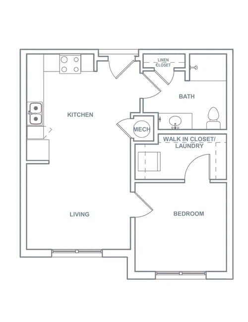 Ember 30% AMI floor plan, Fireclay II