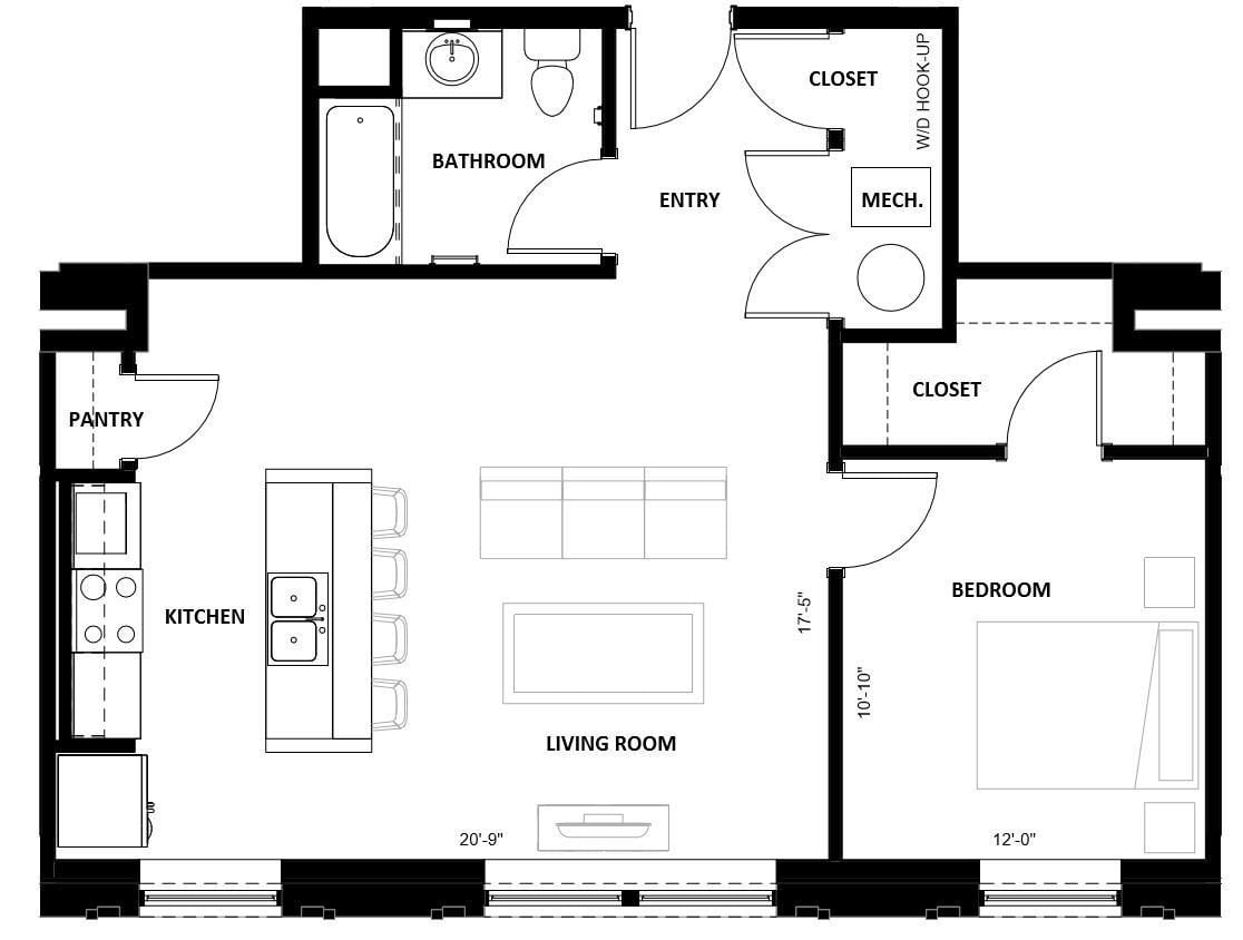1 Bed 08 floor plan