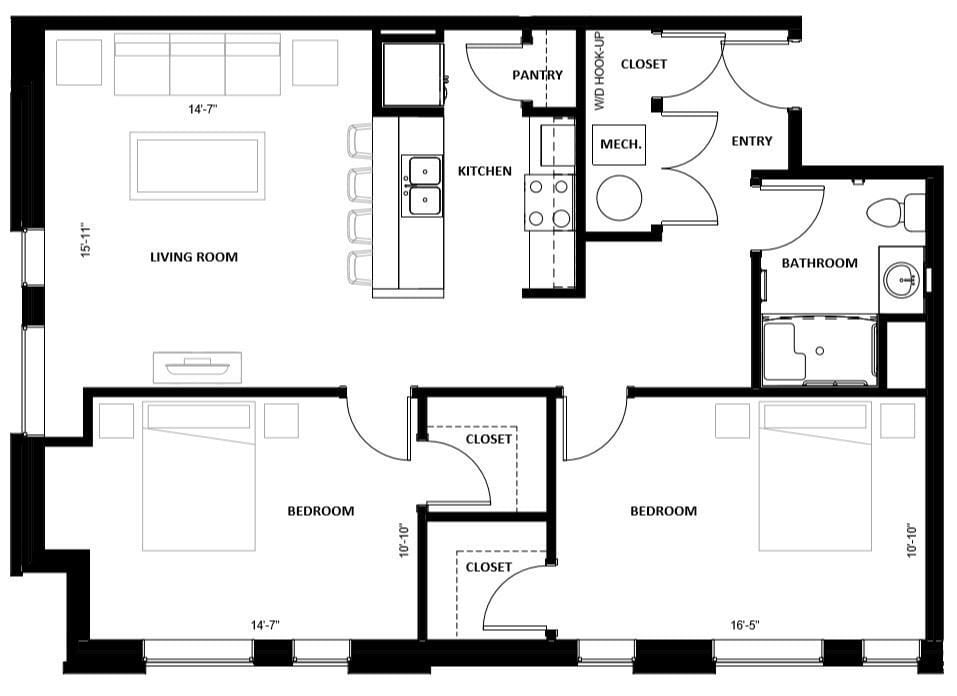 2 Bed 03 floor plan