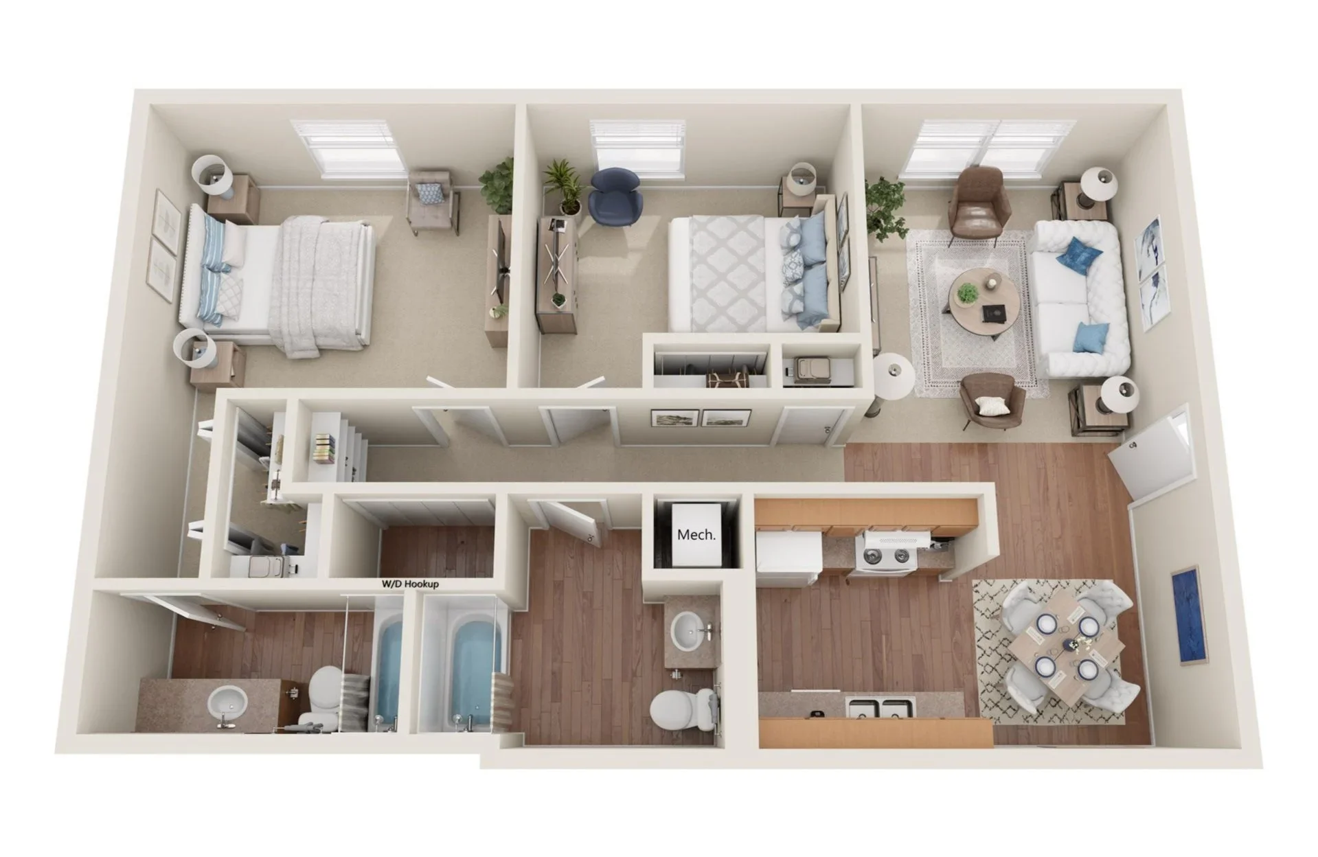 2 Bedroom Apartment floor plan