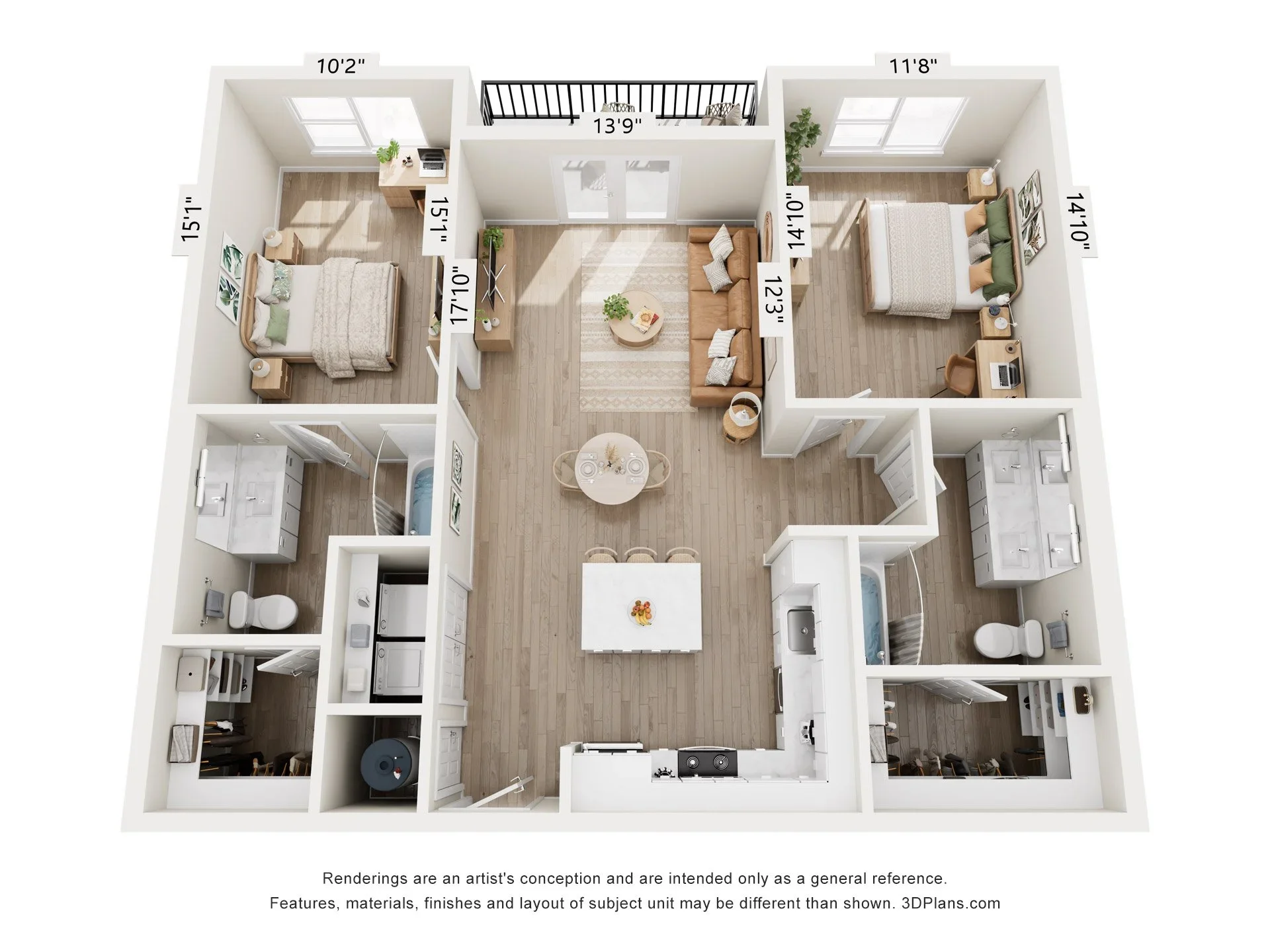 Highland East B1 floor plan