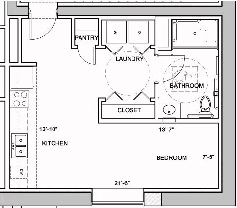 Two Bedroom floor plan