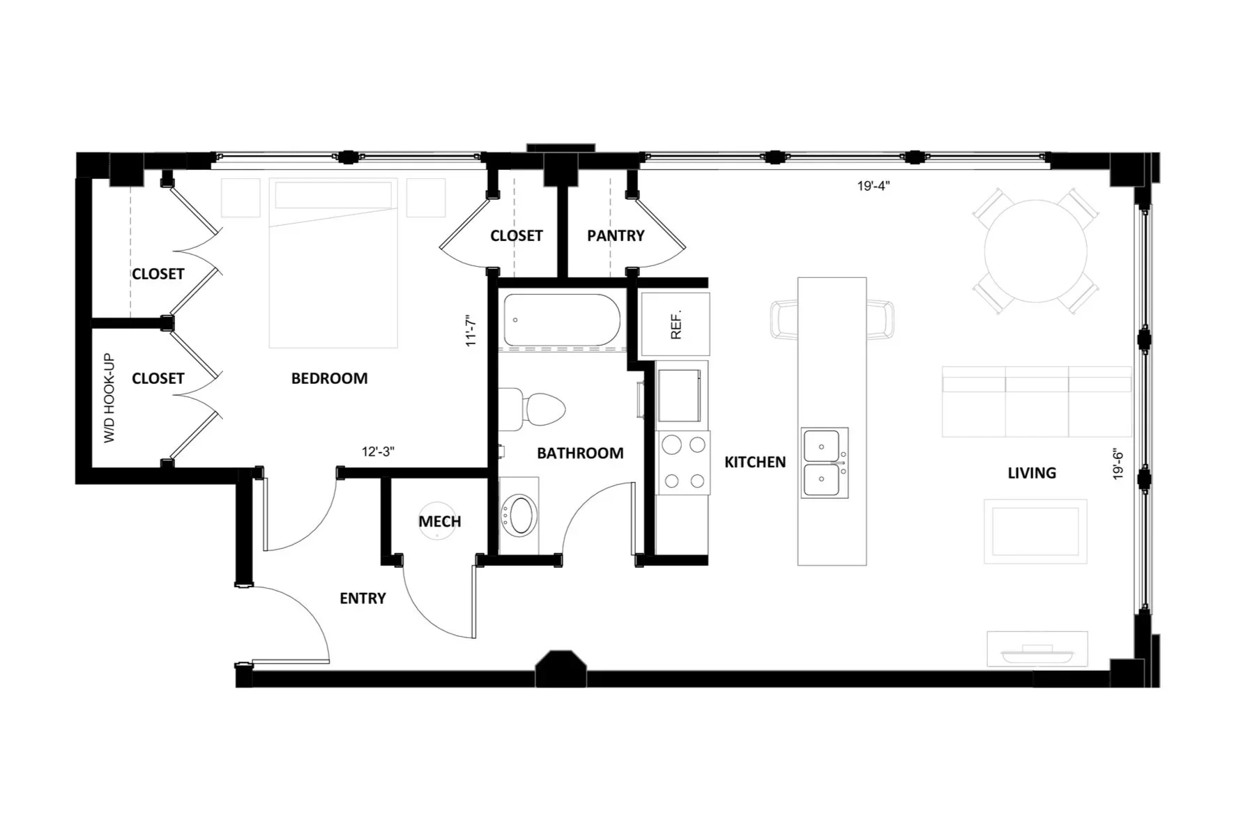 1BR-6.2 floor plan