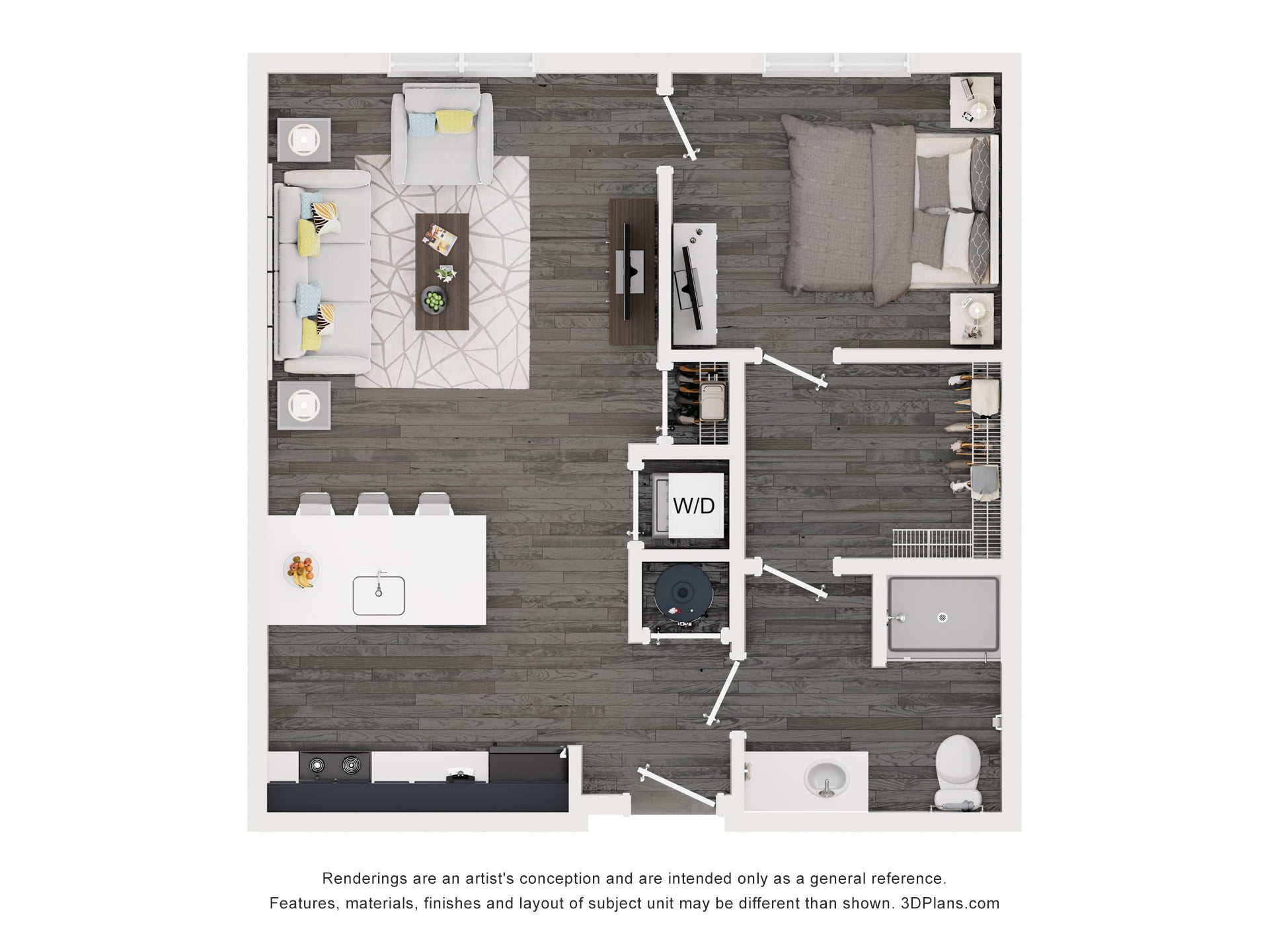 Floor plan 1A-HC accessible