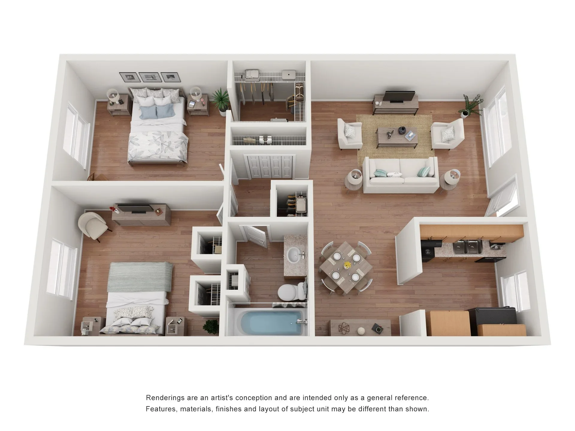 Two Bedroom Apartment floor plan