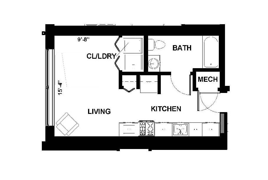 0B floor plan