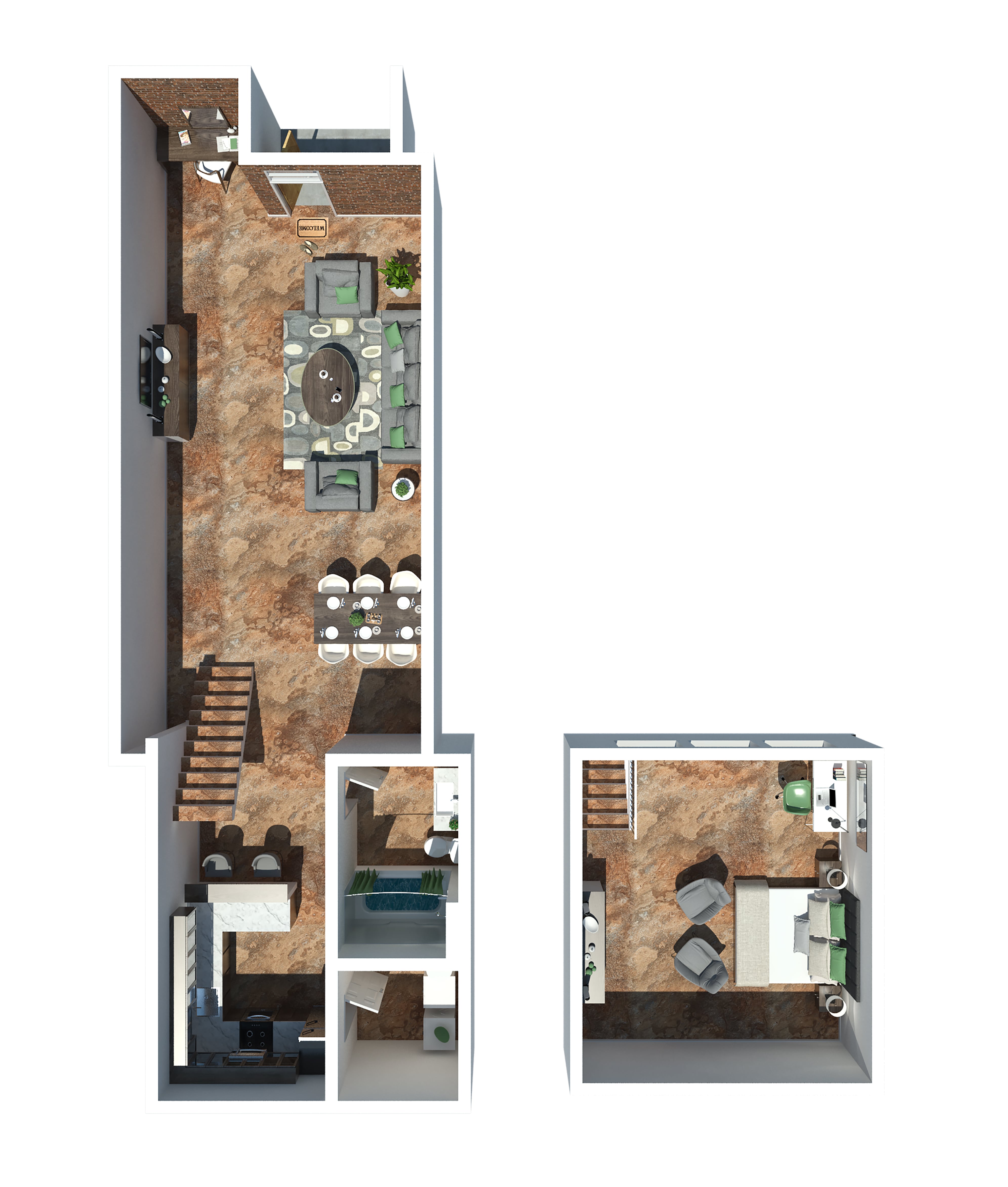 Loft A floor plan