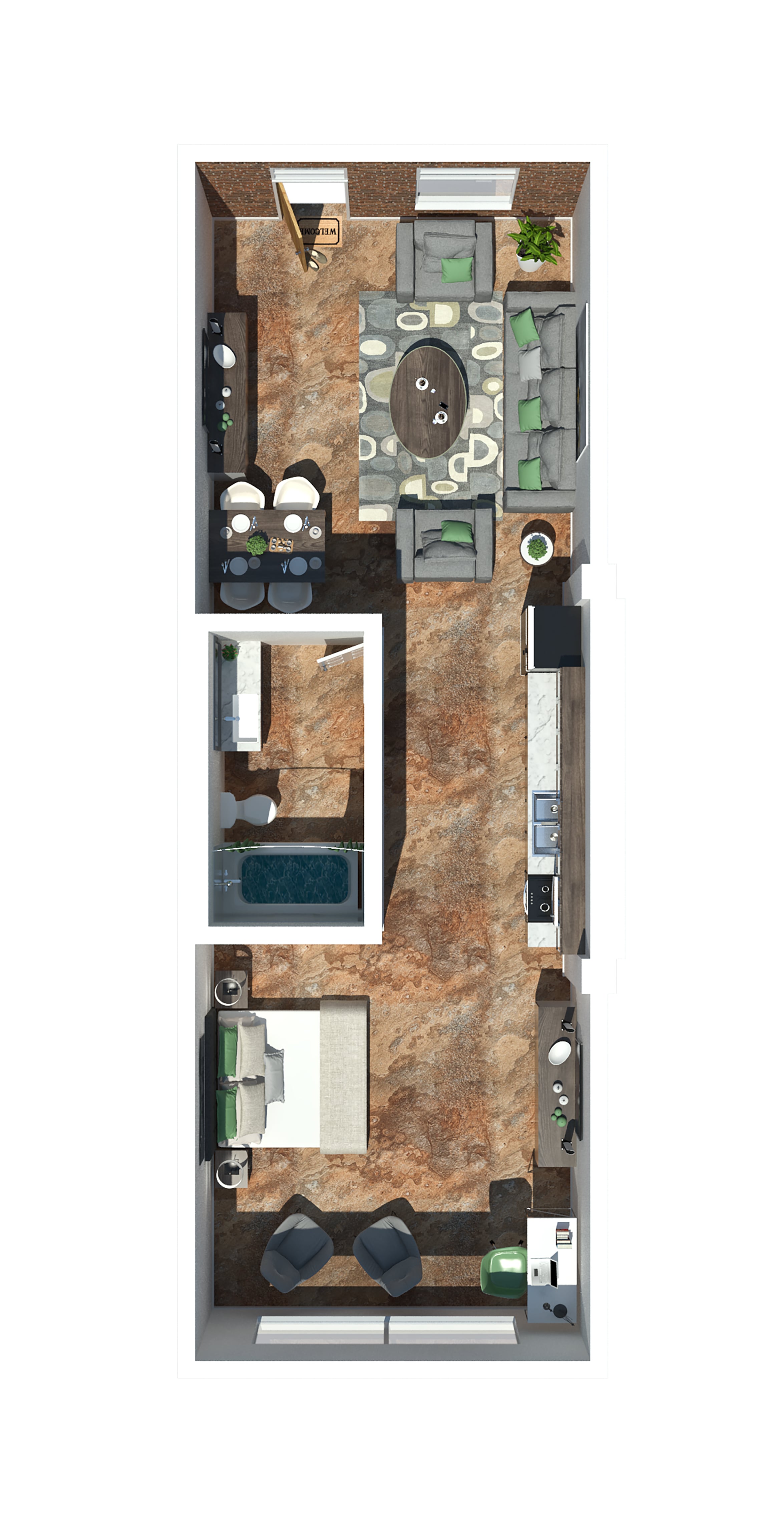 Loft B floor plan