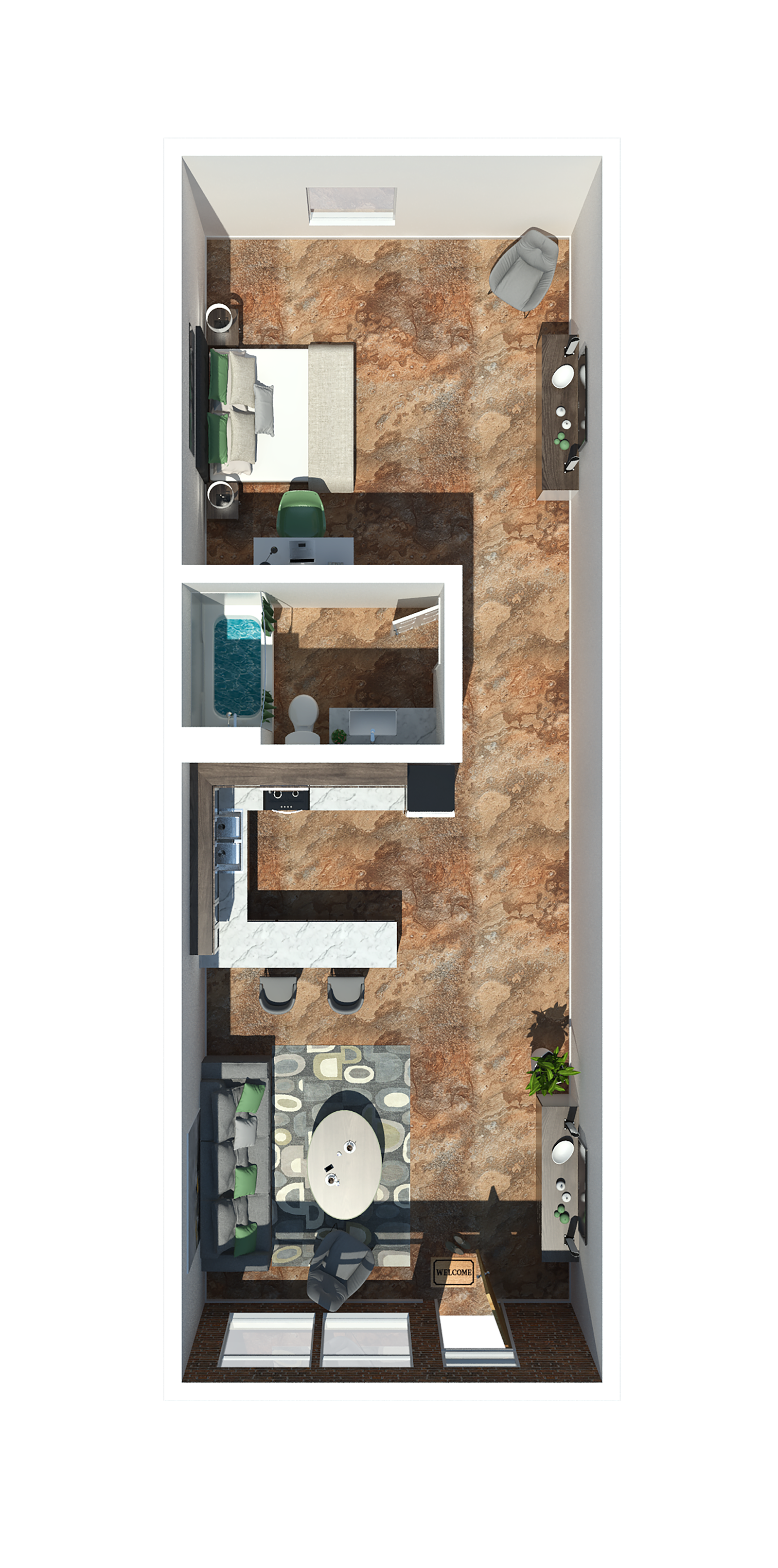 Manhattan Loft E floor plan