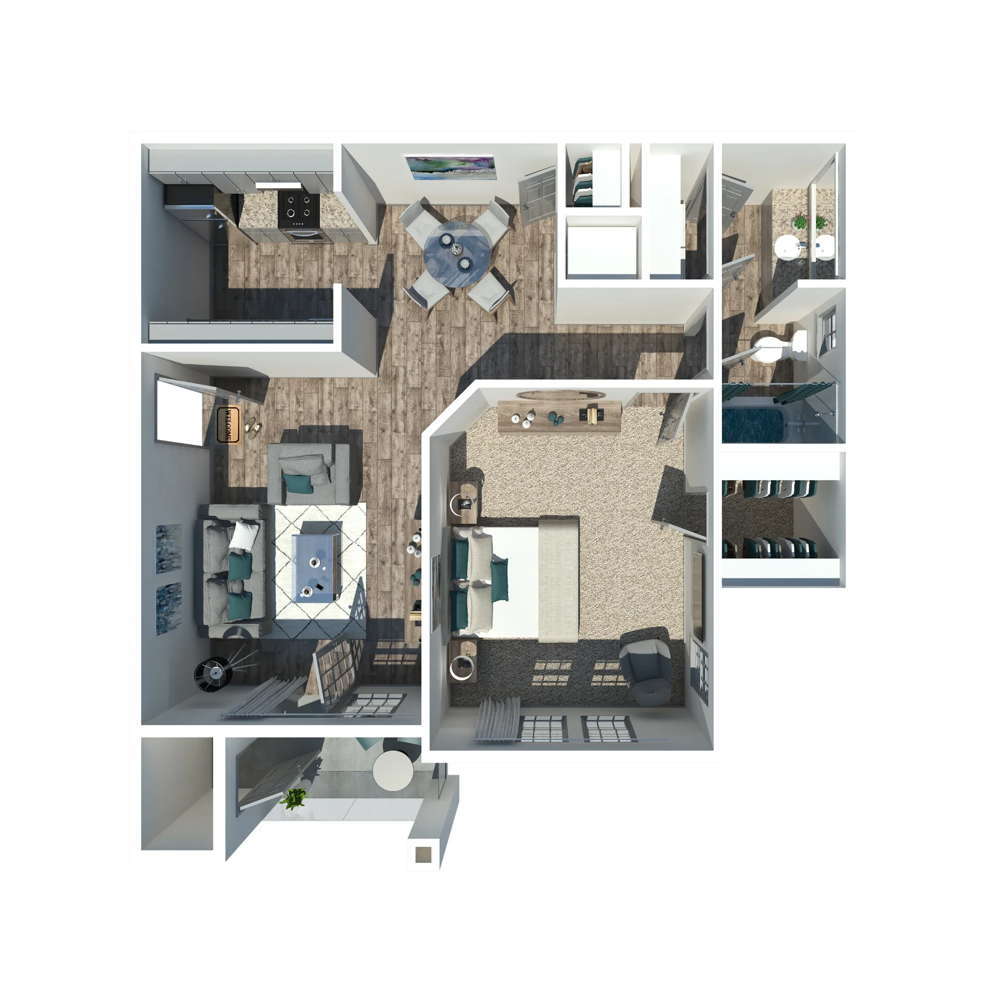 1 Bedroom Apartment floor plan