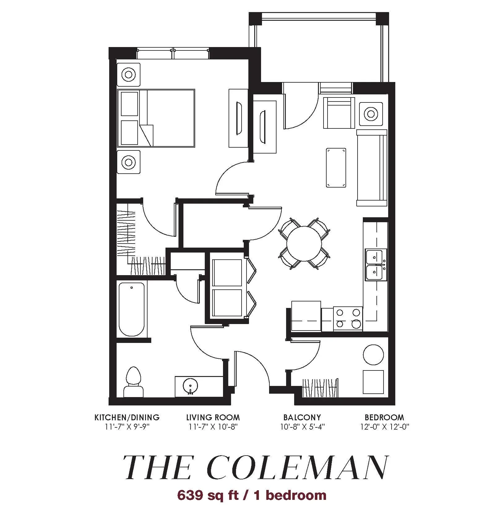 The Coleman floor plan