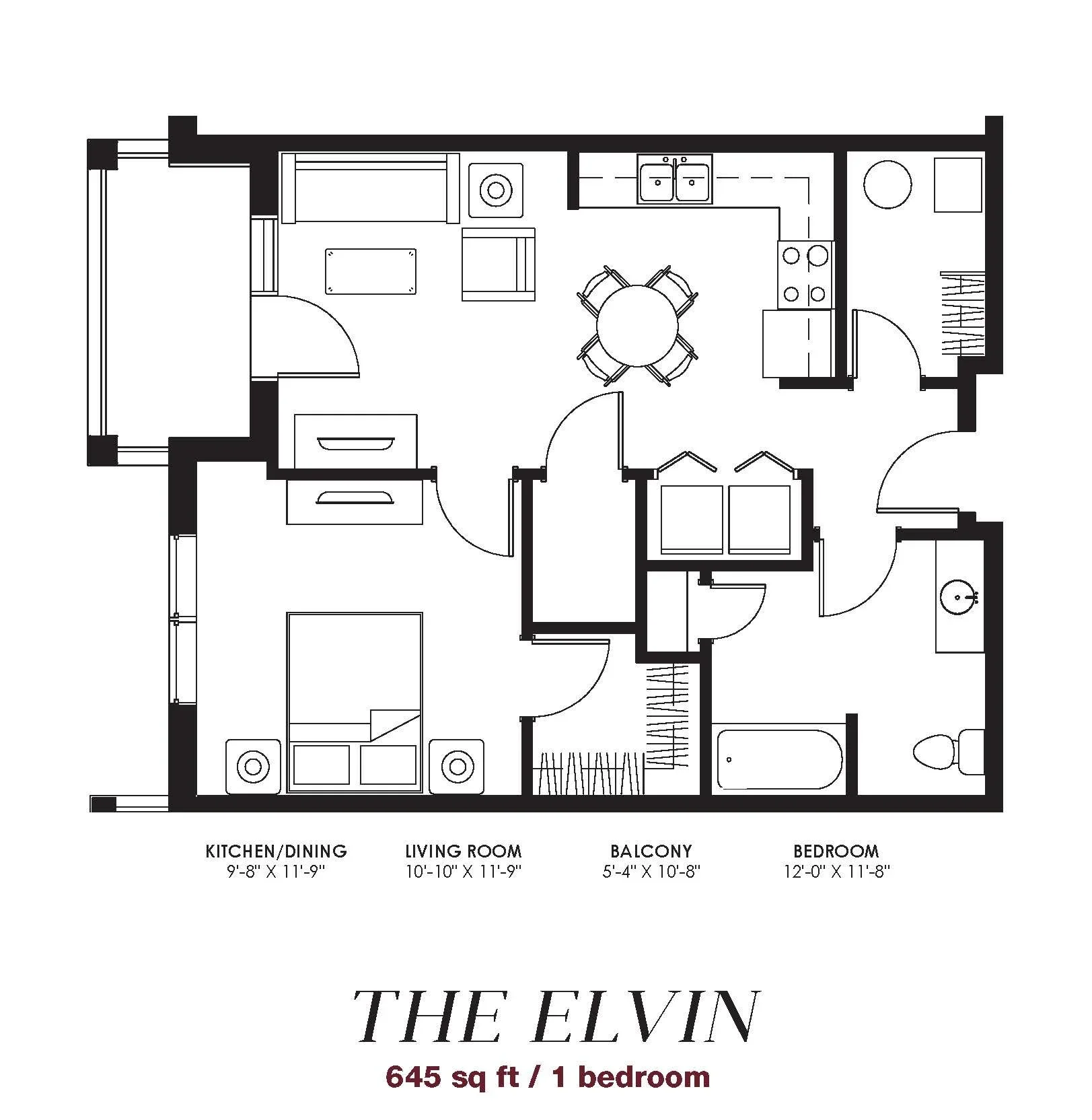 The Elvin floor plan