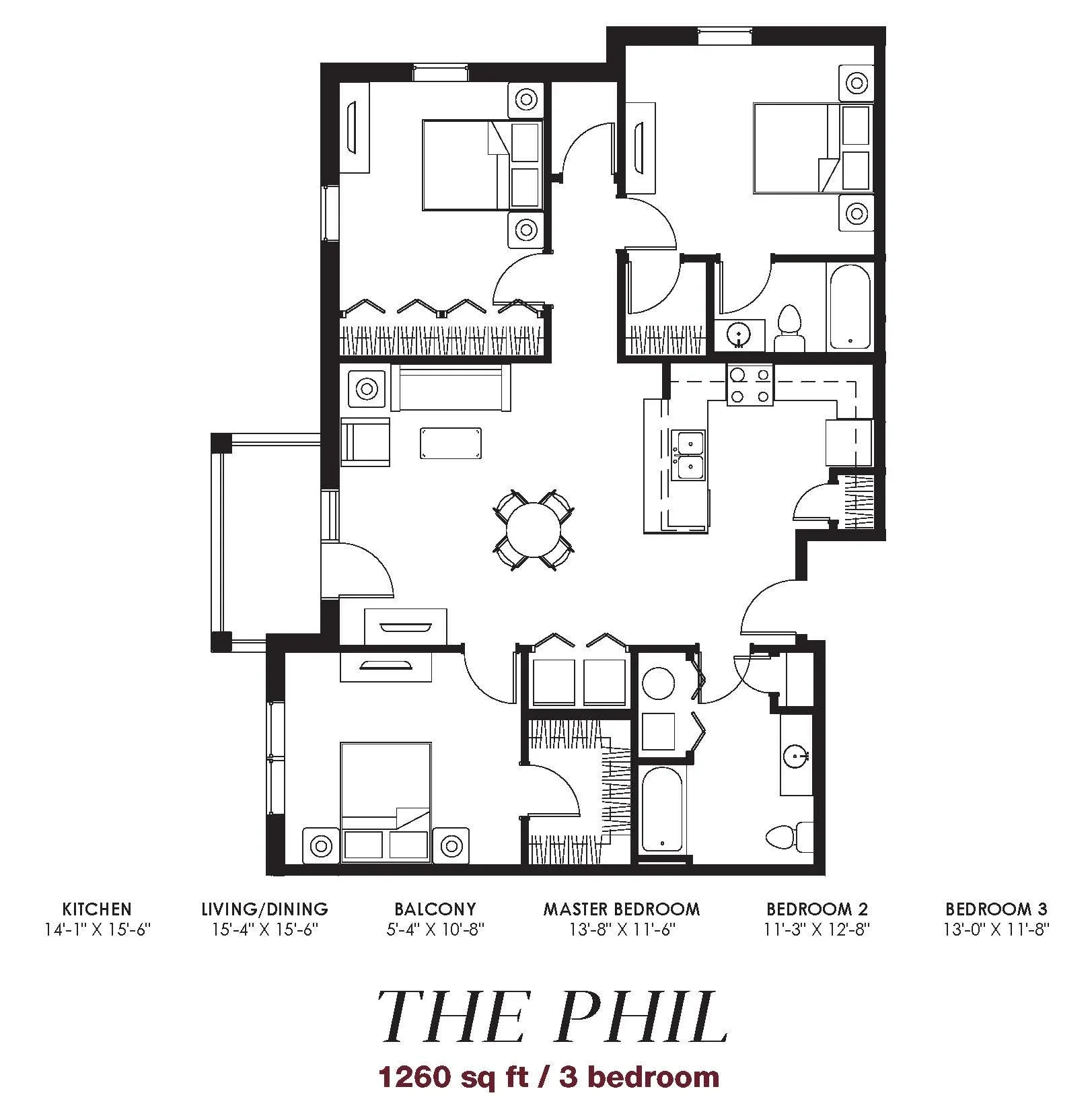 The Phil floor plan