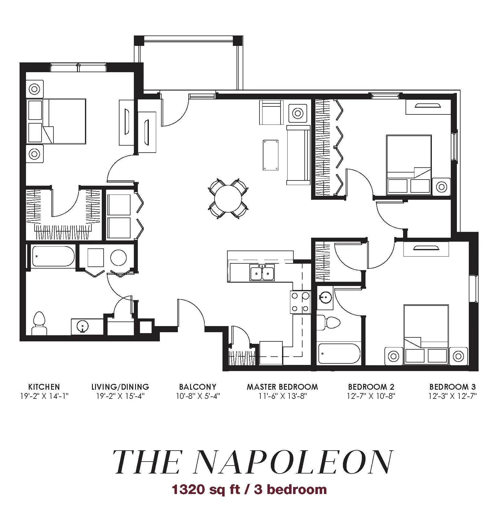 The Napoleon floor plan