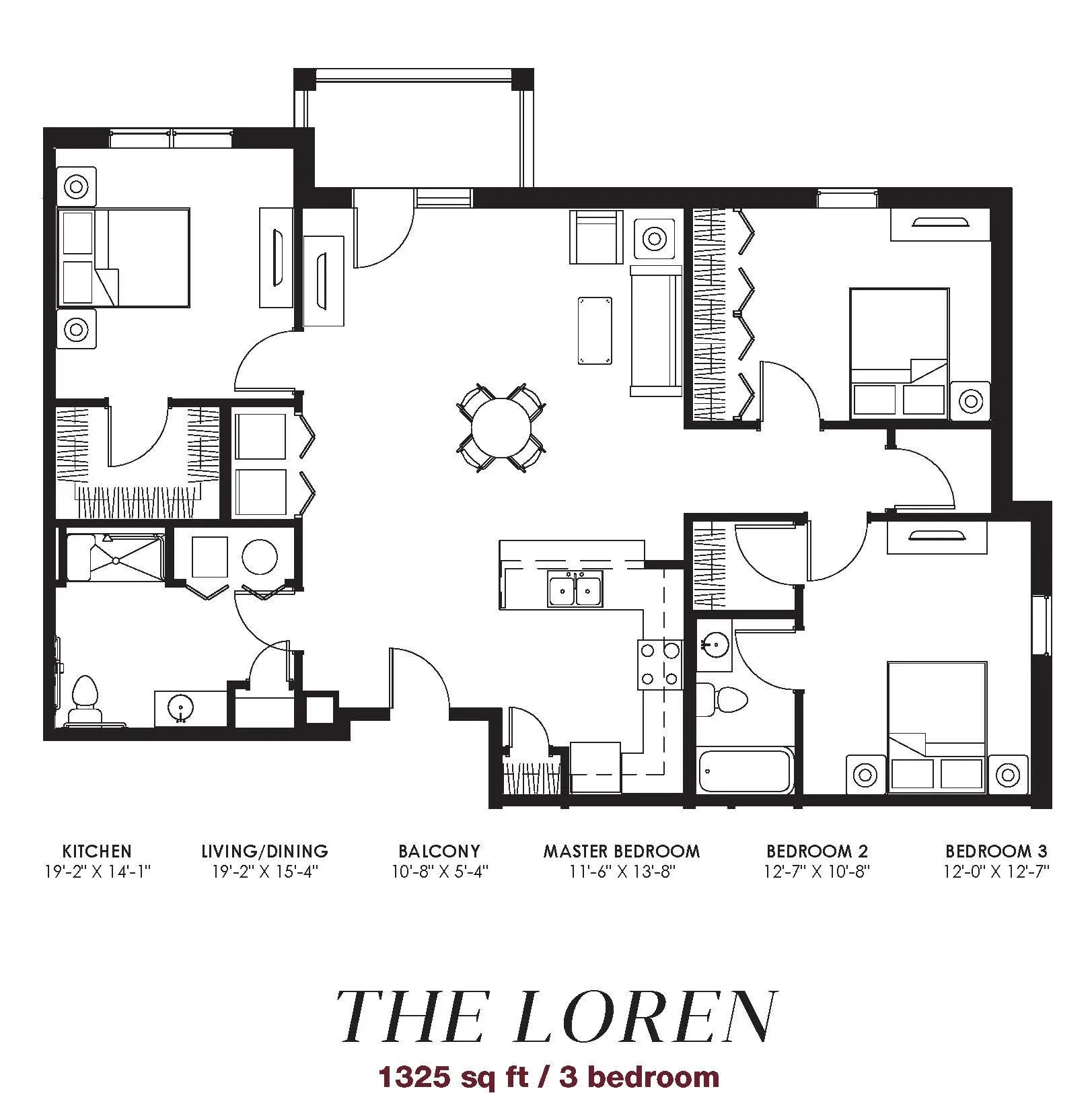 The Loren floor plan