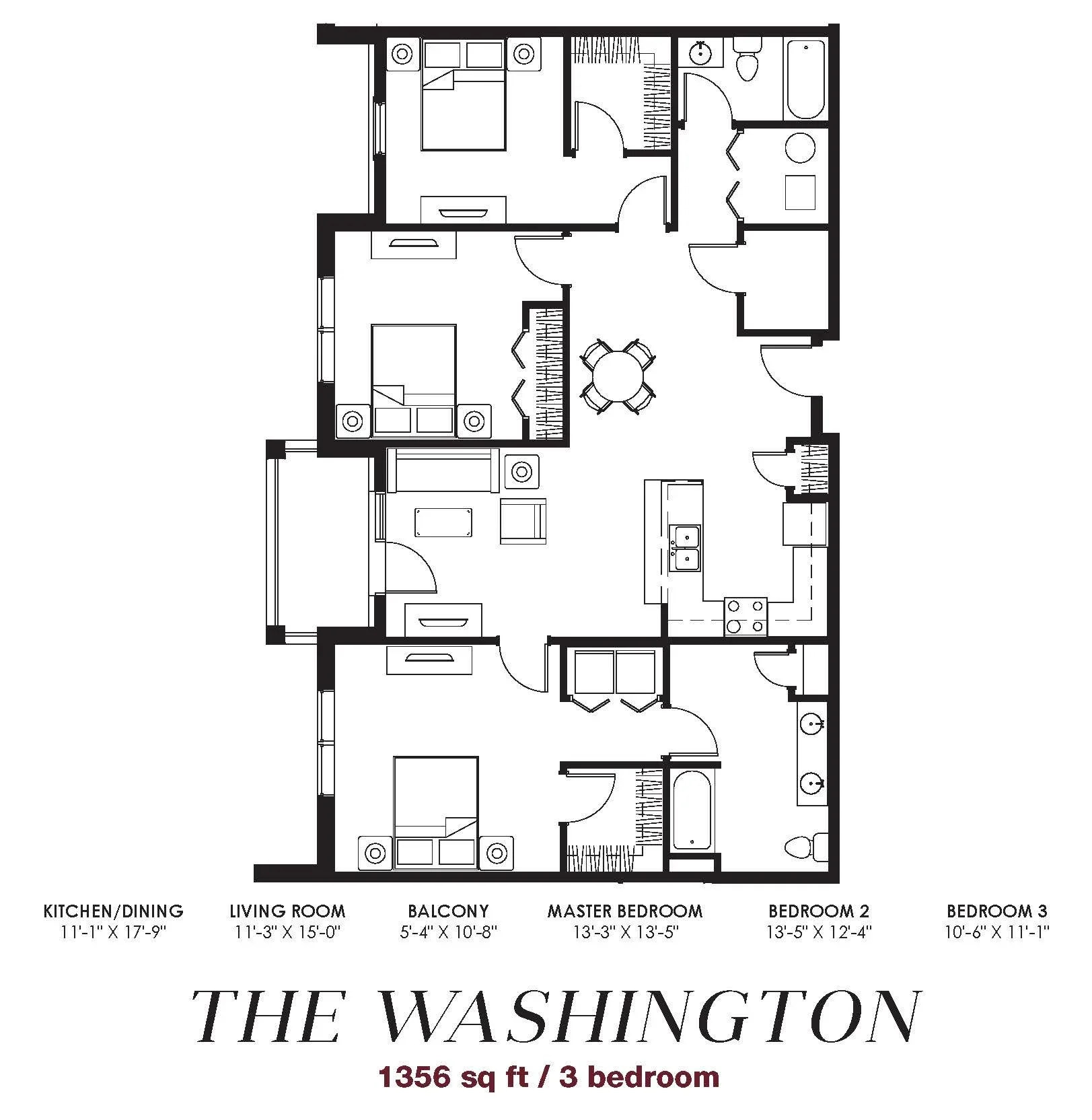 The Washington floor plan