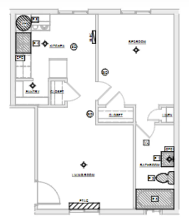 One Bedroom Apartment floor plan