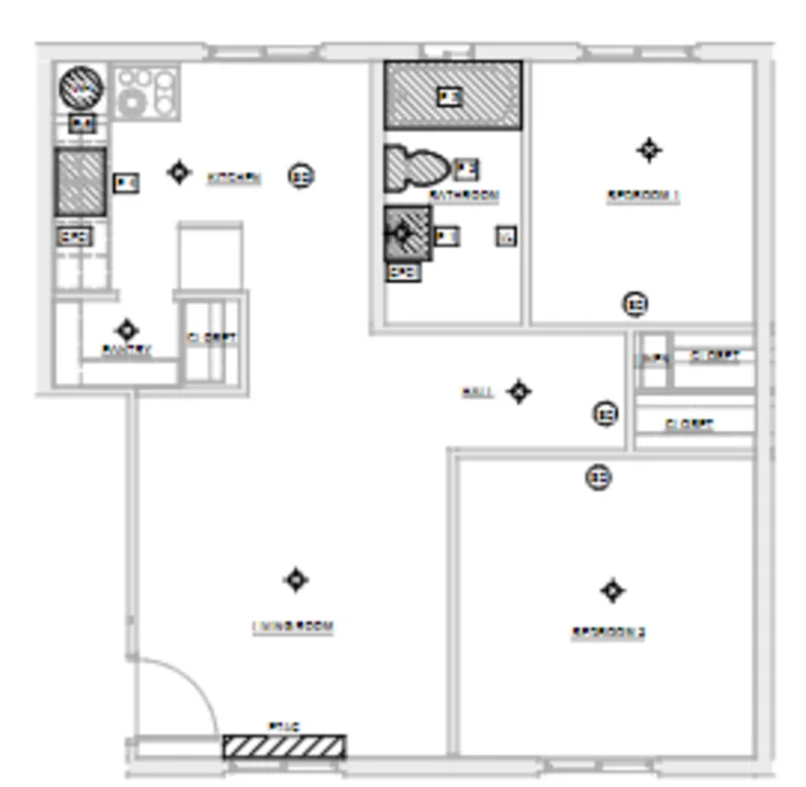 Two Bedroom Apartment floor plan