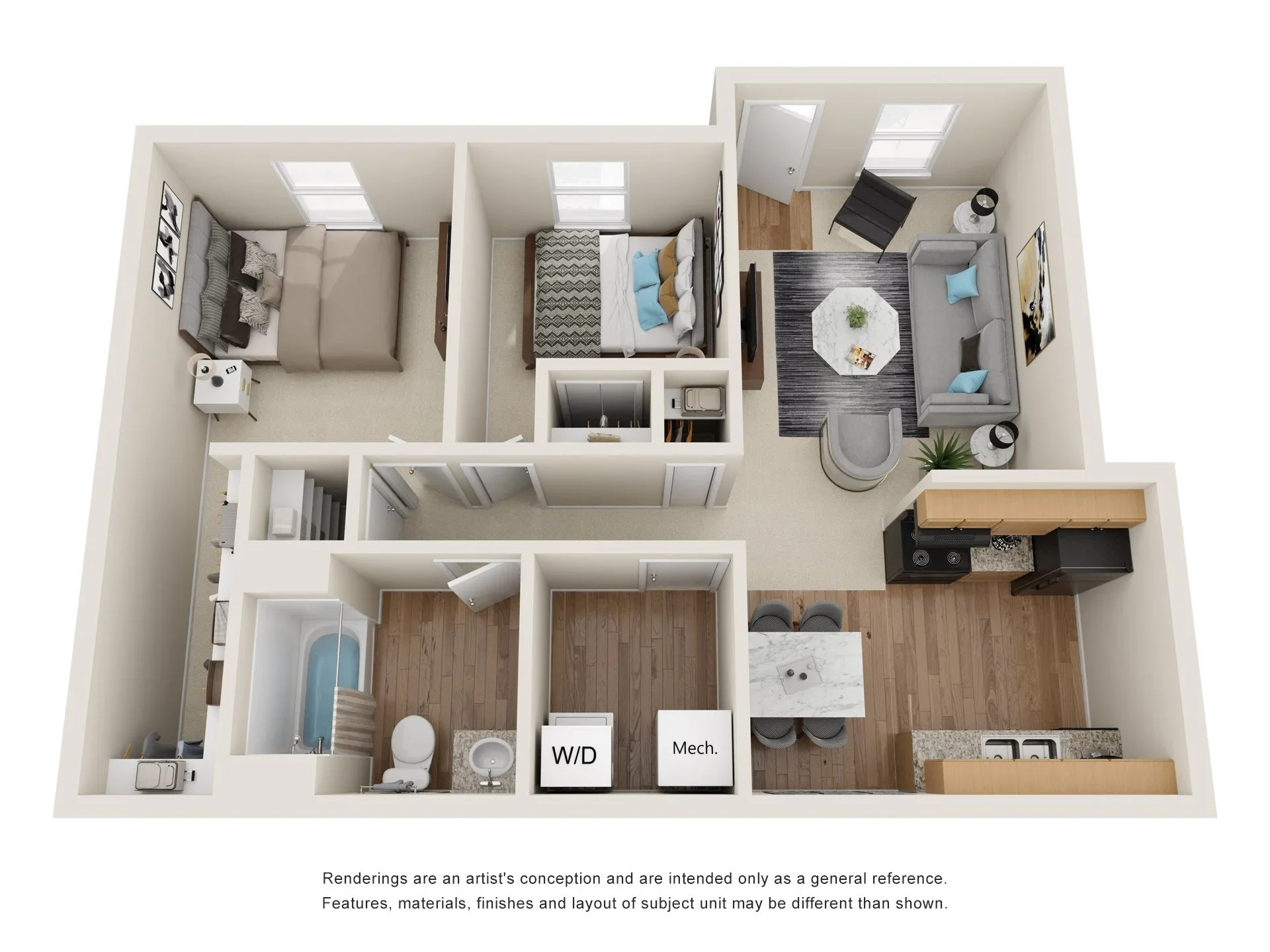 Two Bedroom Apartment floor plan