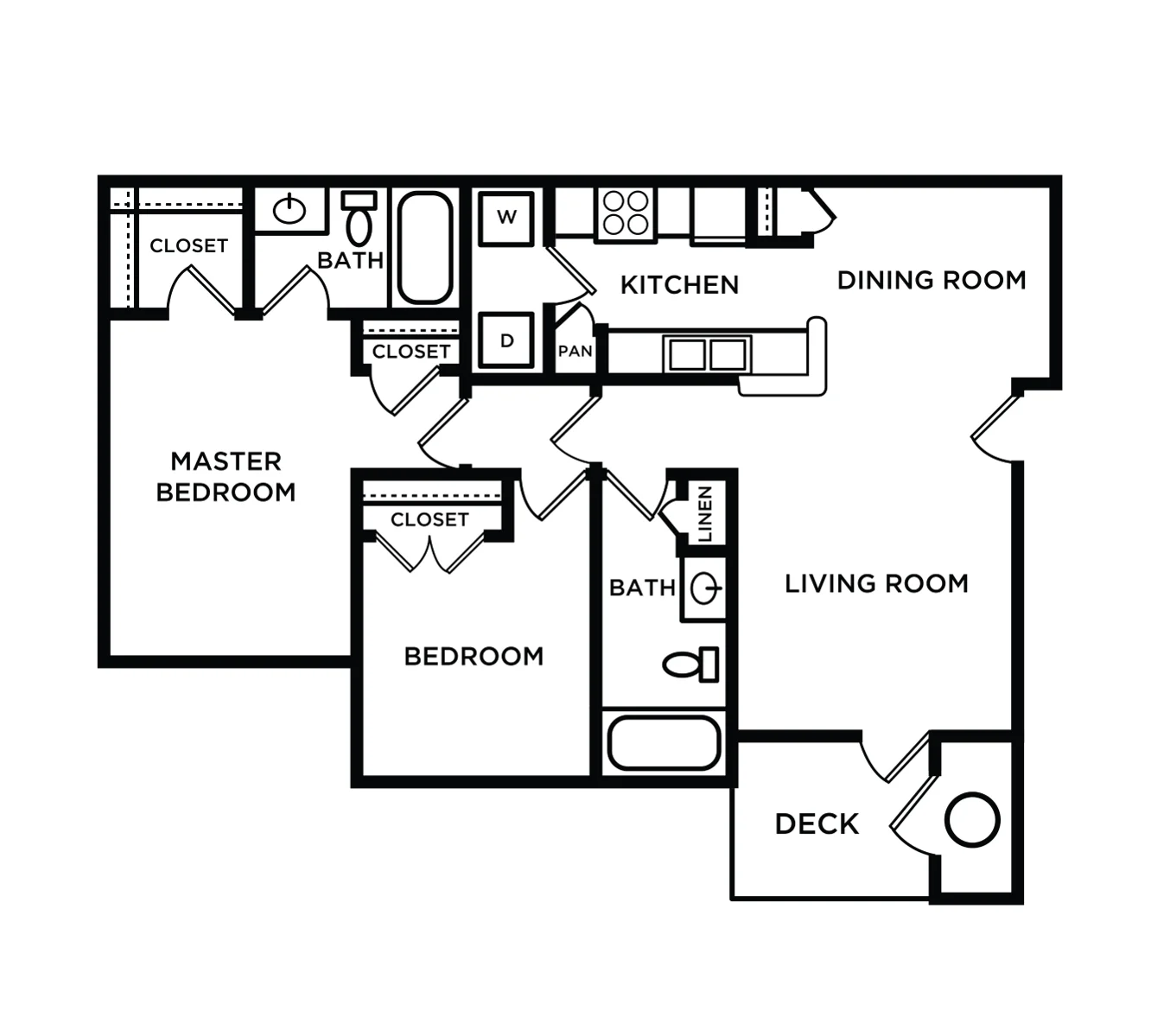 Two Bedroom floor plan