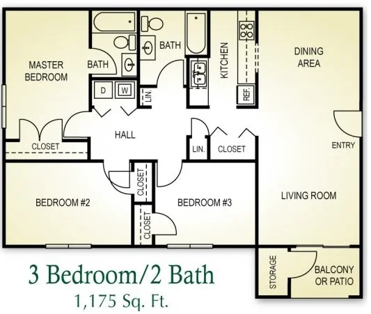 3x2 floor plan