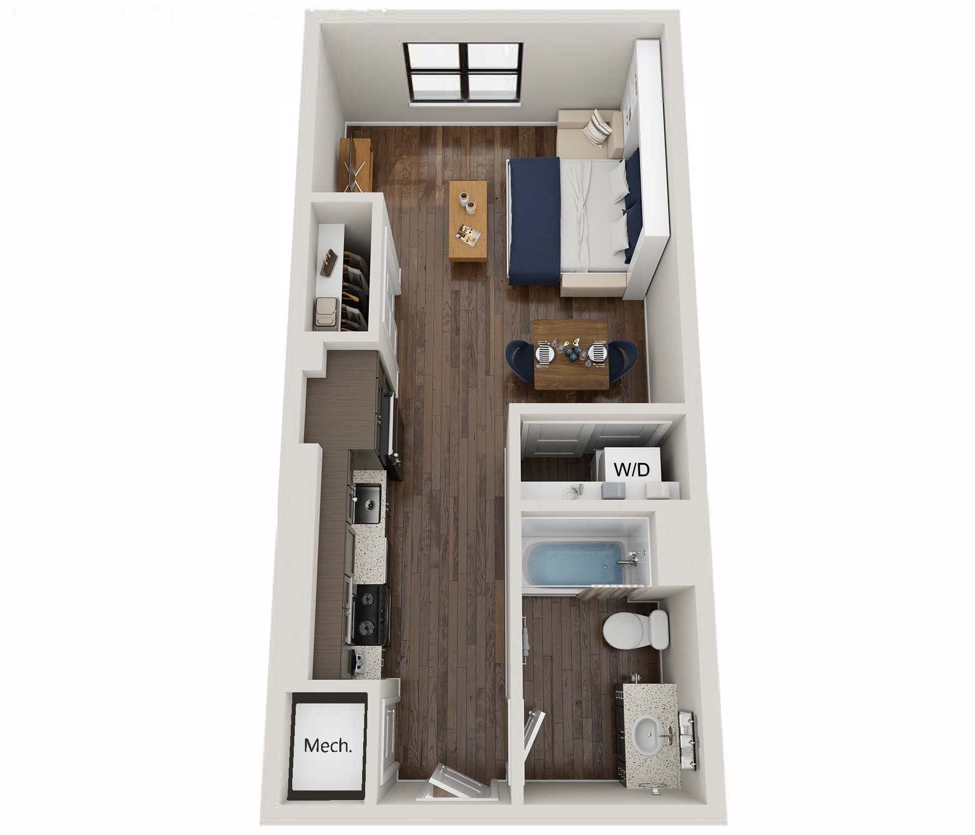 Studio B floor plan