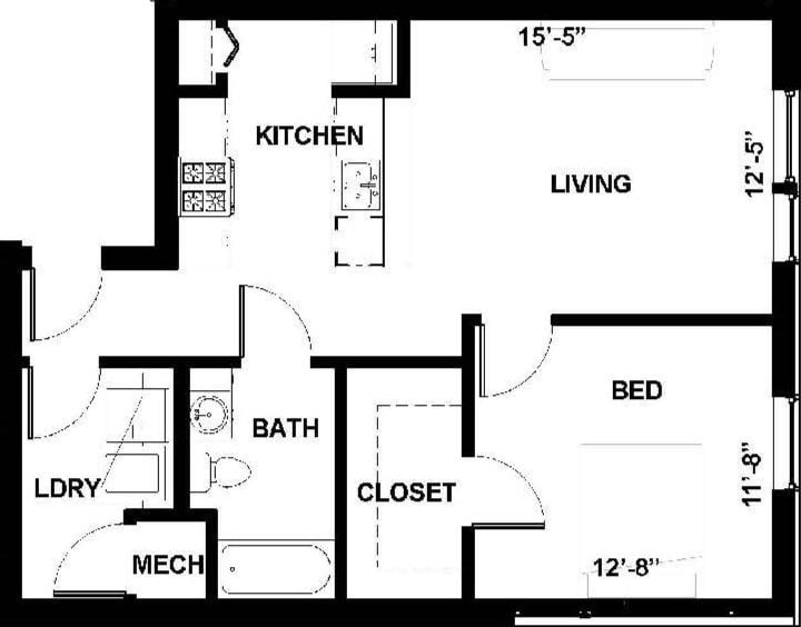 1H floor plan