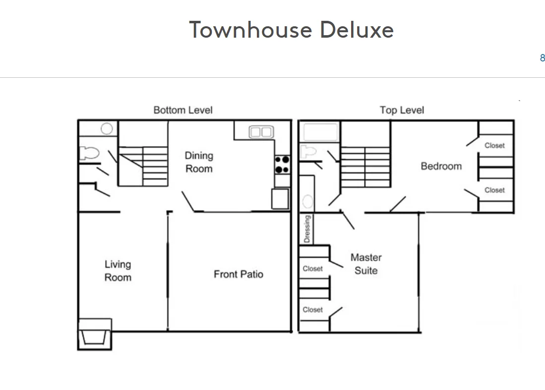Townhouse Deluxe floor plan