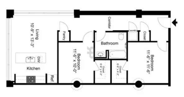The Bookman floor plan