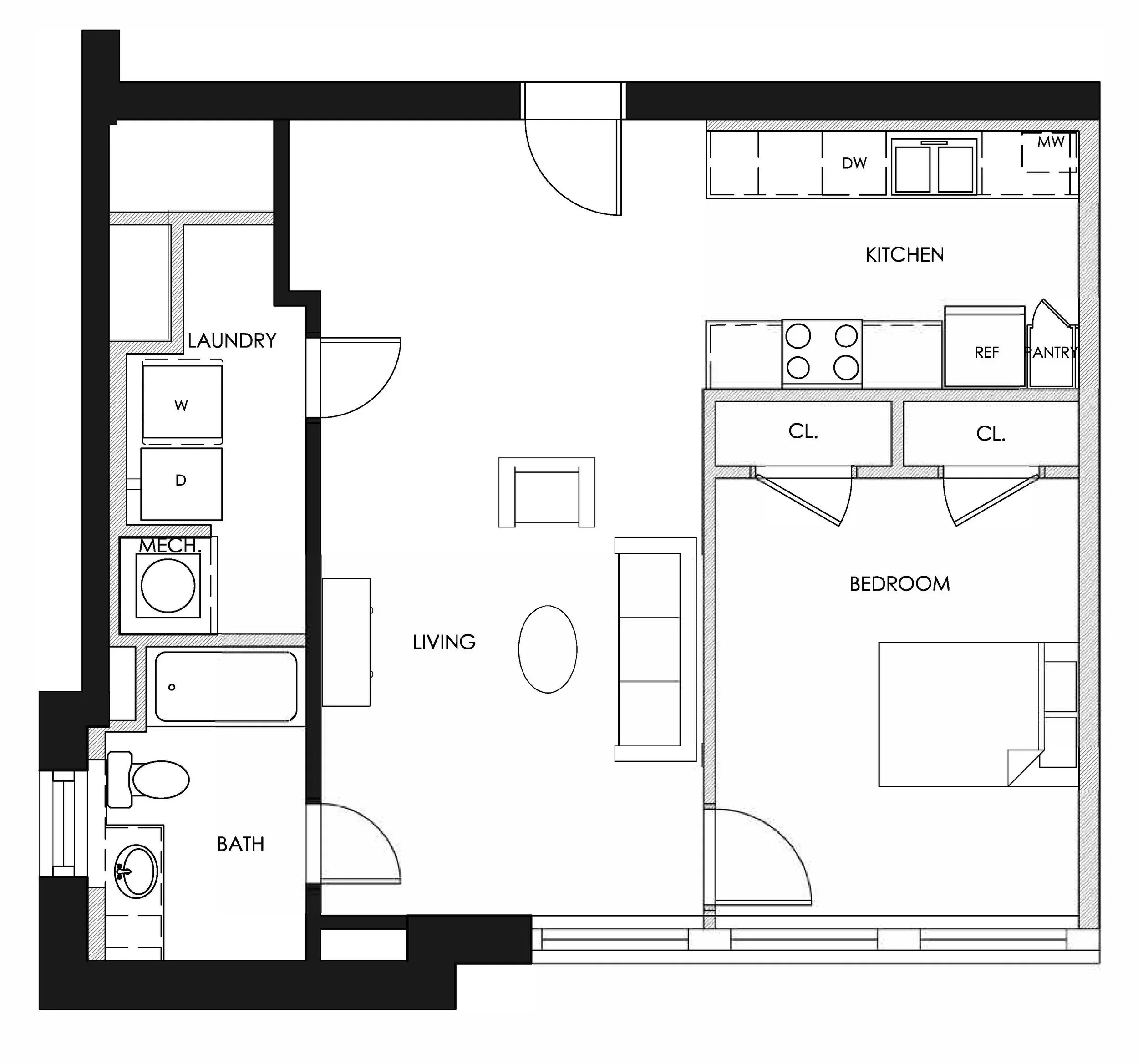 1G floor plan