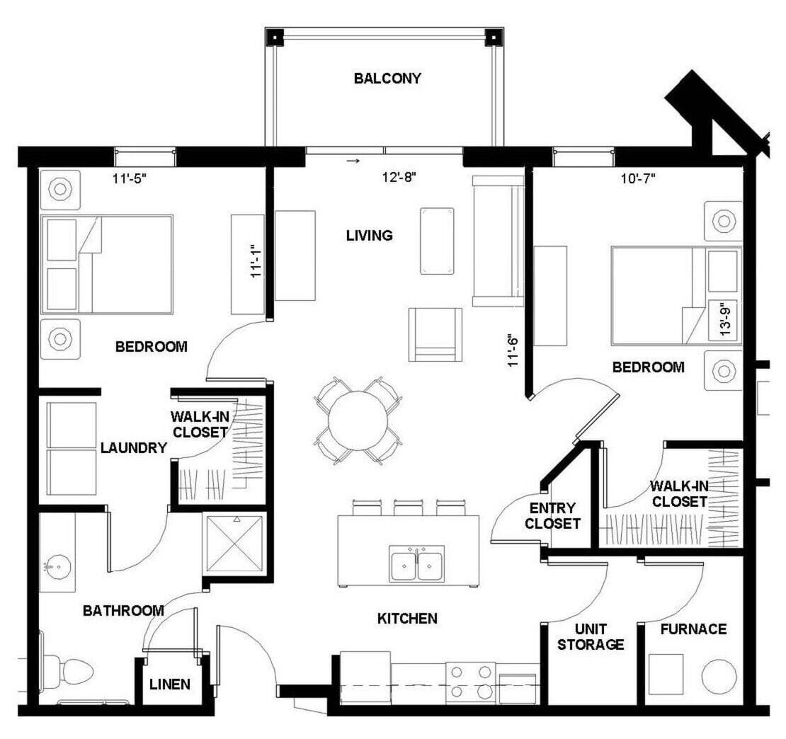 2B floor plan