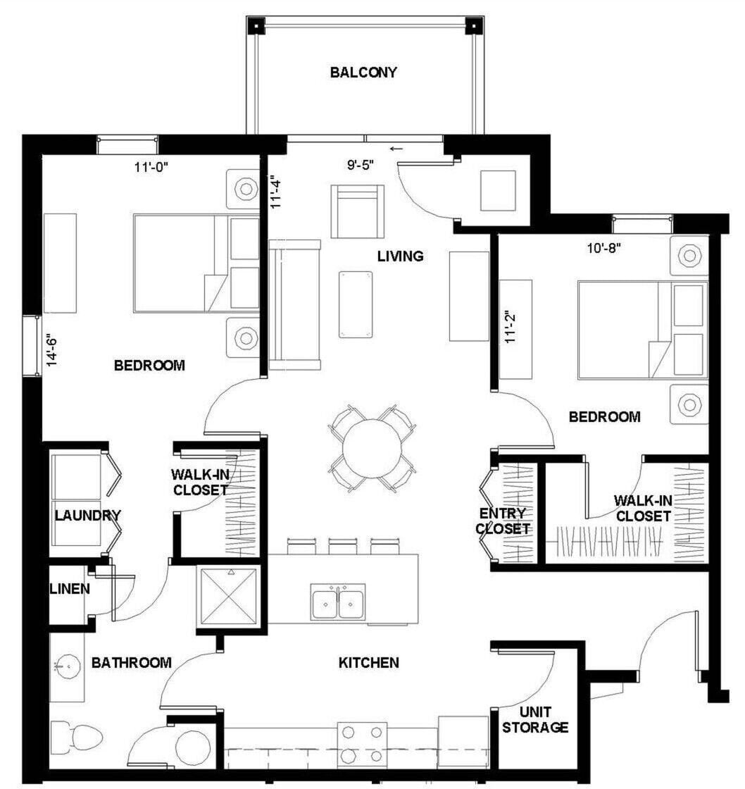 2C floor plan
